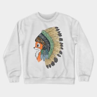 Tribal fox Crewneck Sweatshirt